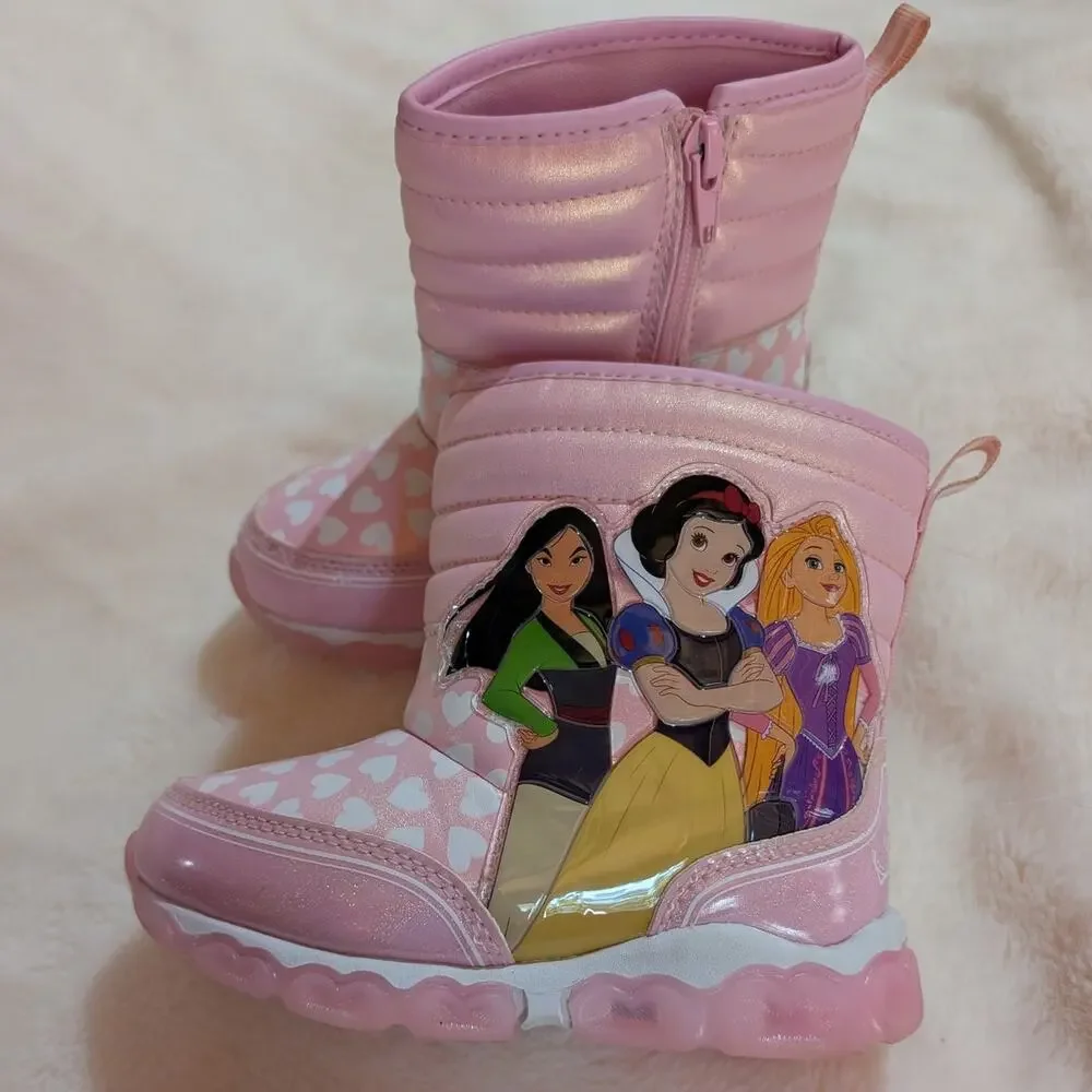 Disney Princess | Light Up Winter Snow Boots | Girls Size 9